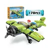 3 IN Building Blocks Toys Set Plane And Ship Model 178PCS