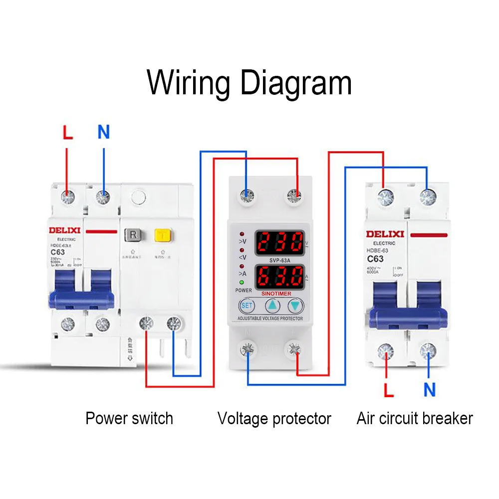 Smart Automatic Over/under Voltage Protection With Auto Re-connect Led ...