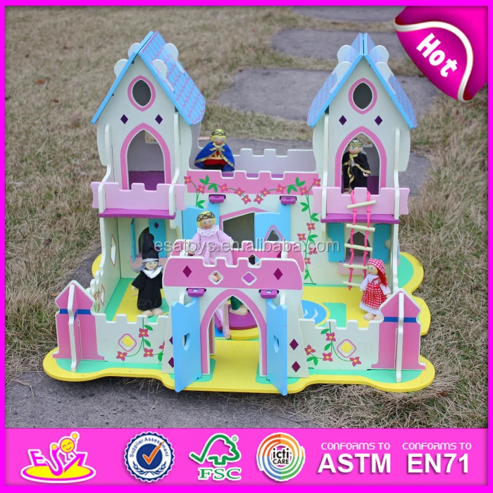 2015 New Kids Wooden Palace Toy,Popular Children Wooden Palace And Hot