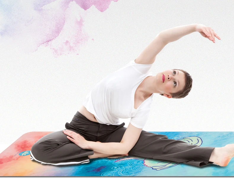 
Durable Non-slip Nature Rubber Yoga Mat For Yoga&Pliates Training absorb Eco-Friendly Custom Printing travel yoga mat suede 