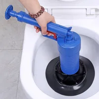 

Air Power Drain Blaster gun High Pressure Powerful Manual sink Plunger Opener cleaner pump for Bath Toilets Bathroom Shower