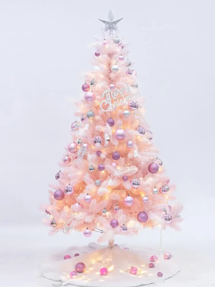
Supply Pe&Pvc Top-Grade Artificial Pink Christmas Tree For Decoration 