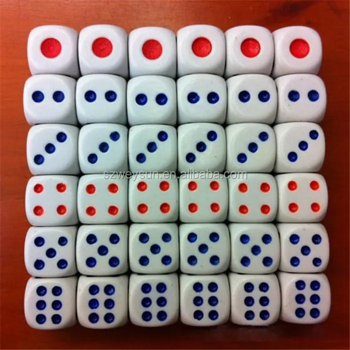 Standard Plastic 10mm Game White Dice Die For Boardgame Buy Plastic