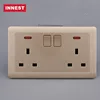MK Logic Plus WHI 13A Double Pole Switch socket with 2 Gang