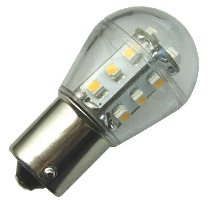 12V 24V small globe Ball LED Navigation Bulb BA15D Marine Light