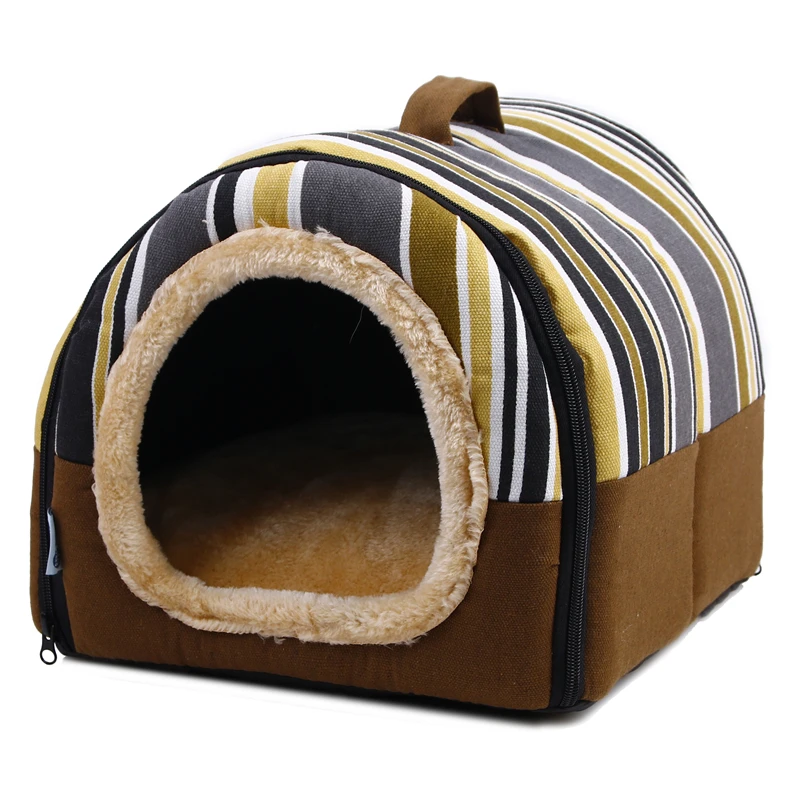 

Folding Modern House shaped Pet Bed Detachable Animal Bed House for Sale Wooden Houses Indoor