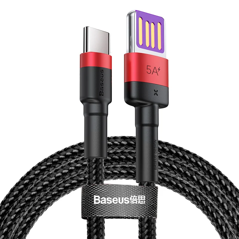 

Baseus Cafule HW Quick Charging Data cable USB Double-sided Blind Interpolation For Type-C 40W 1m Red black, Red black/ gray black/gold blue