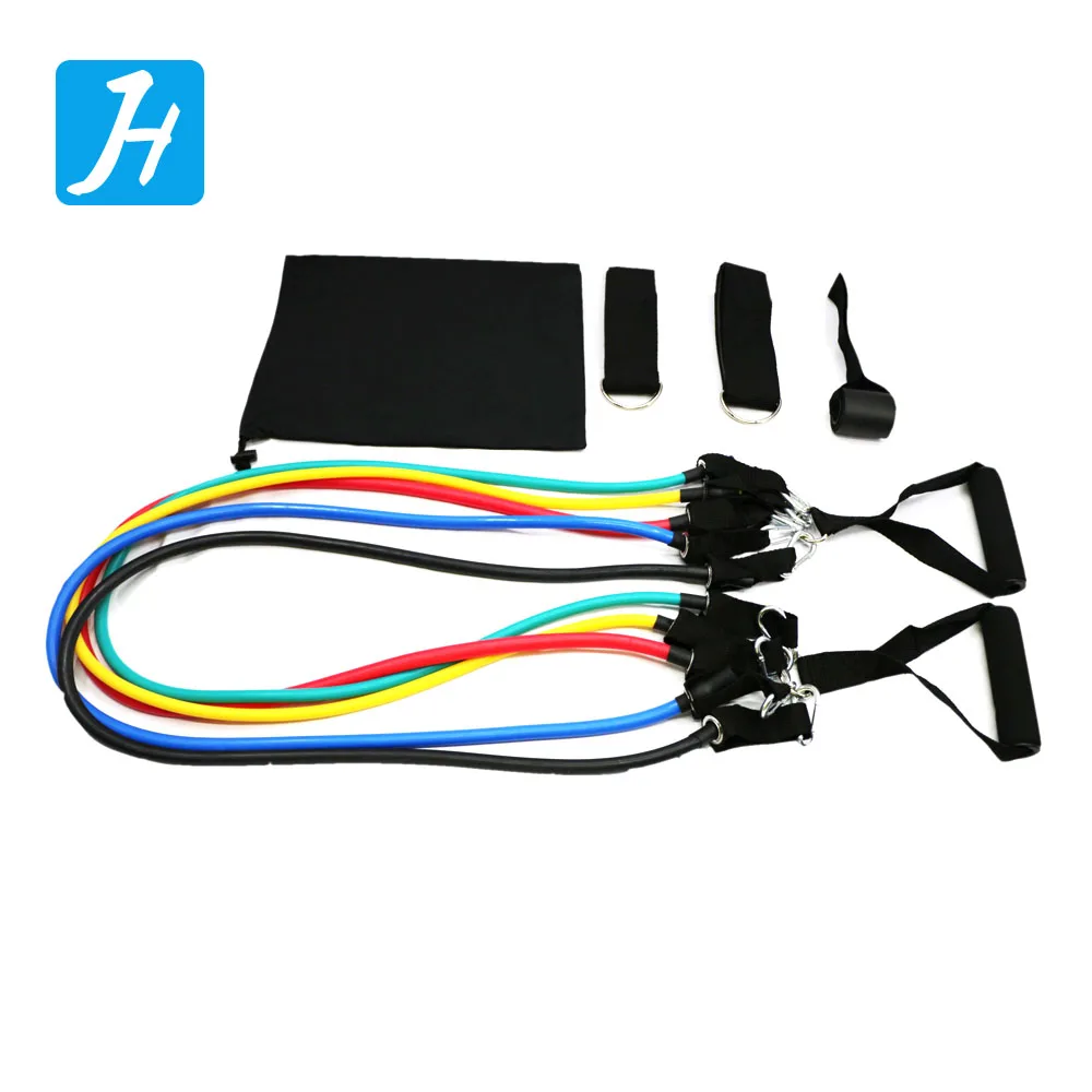 

Stretch Fitness Resistance Tubes Set Elastic Tube Latex Cable, Purple, red, black, grey or customize