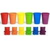 72 Rainbow Colored Counting Bears with Cups for Children Toddler Learning Toys, Colorful Educational Tool Counting