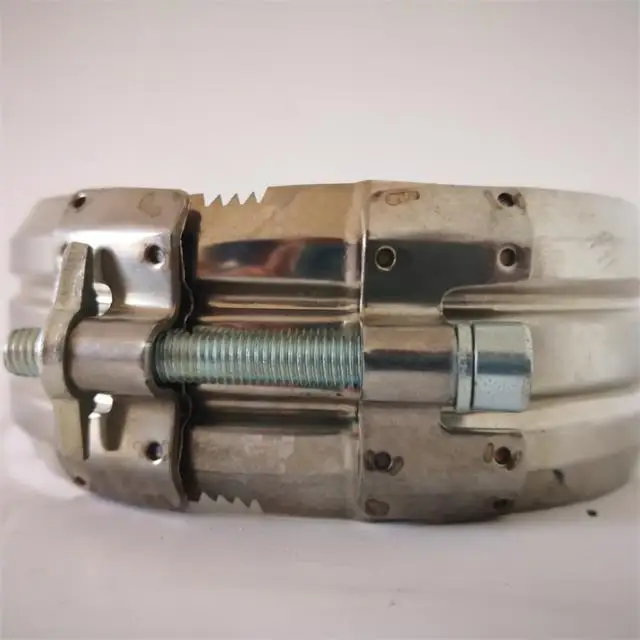 
SML EN877 cast iron pipe stainless steel rapid coupling , pipe connector, kombi kralle clamp 