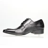 China wholesale high class genuine formal fashion business calfskin leather Rubber sole dress shoes