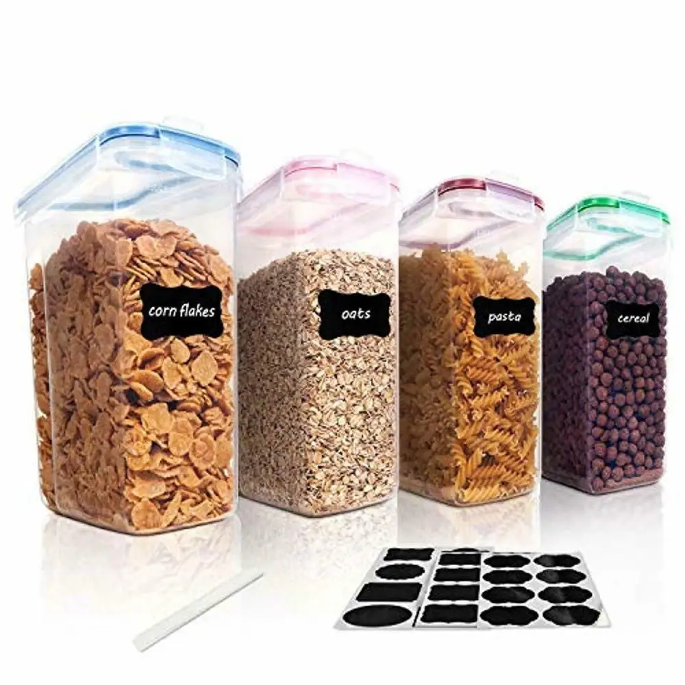 

Large Capacity Airtight Dry Food Containers Cereal Storage Box Kitchen