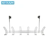 Stainless steel display towel double hook frame over door hanger