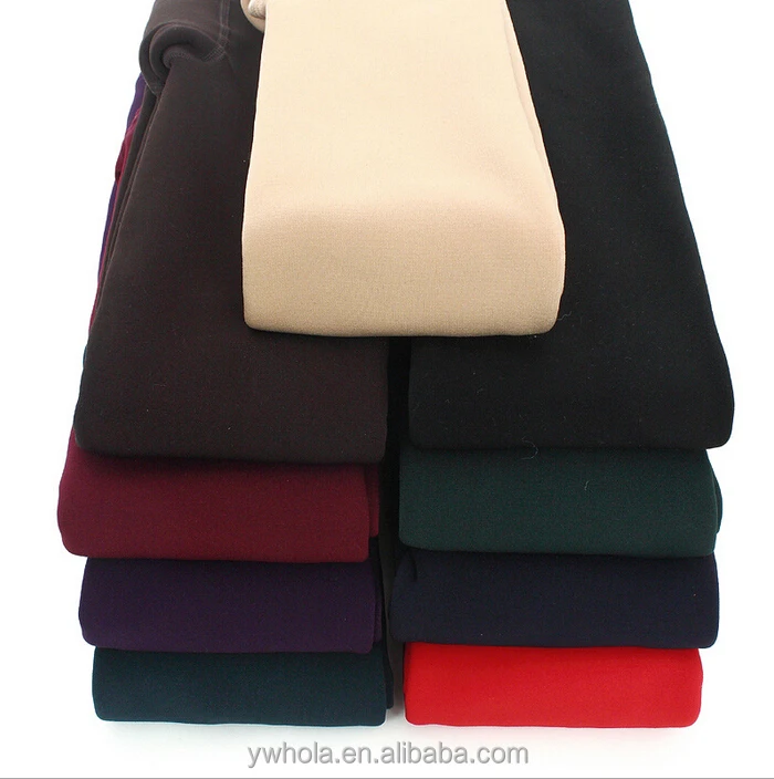 Women high waist warm fleece lined spandex black slimming leggings/tights/pantyhose