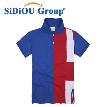 polo shirt red white blue