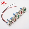 vibration resistant 12vdc panel mount led dual color metal indicator light