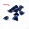Wholesale Sapphire Fancy Color Triangle Glass Loose Gems for Crafts