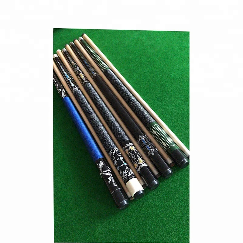 Stock Big Quantity Maple Wood Shaft Billiard Pool Cue Sticks With 13mm