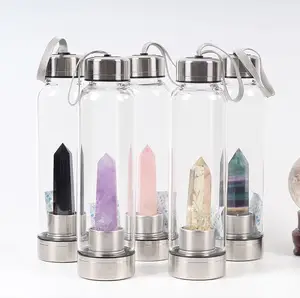 Image of High quality 500ml Custom Glass Crystal Water Bottle