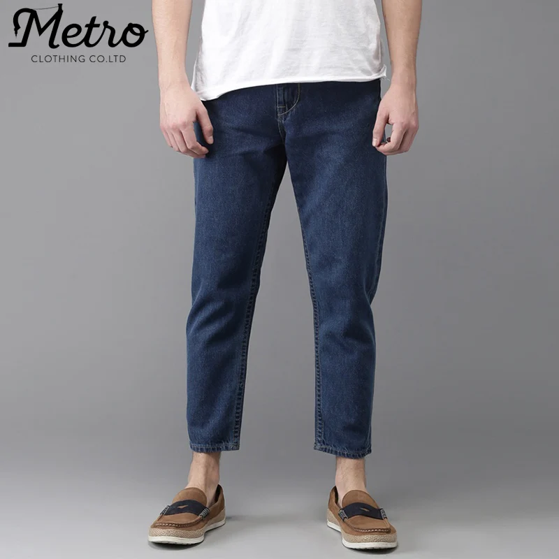 Fashion Cotton Tapered Denim Baggy Fit Ankle Length Jeans - Buy Baggy Denim Jeans,Tapered Fit 