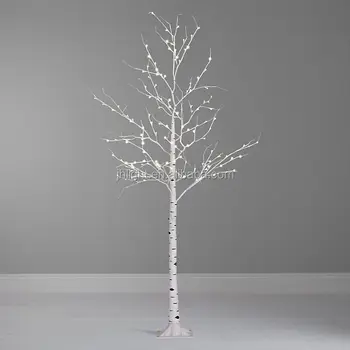 2017 New Products Warm White Fake Birch Tree Light Christmas
