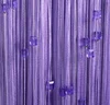 Russian design single color string curtain with beads 300 x 280cm China factory