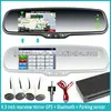 GPS 4.3 rear view touch monitor mirror screen GPS navigation bluetooth game Win ce 6.0 bluetooth mirror with gps reversing camer
