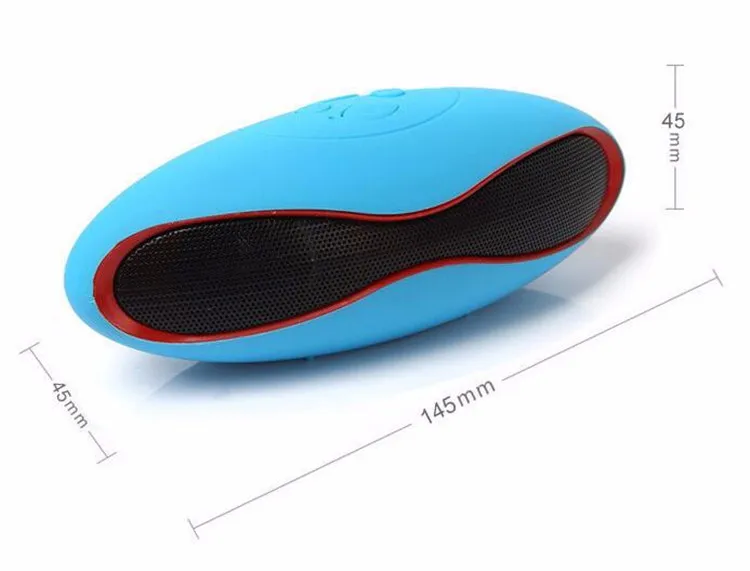 Mini X6 Portable Wireless Bluetooth Speakers Hifi Boombox Audio Music Player Subwoofer Rugby Ball Speaker for Phone Car