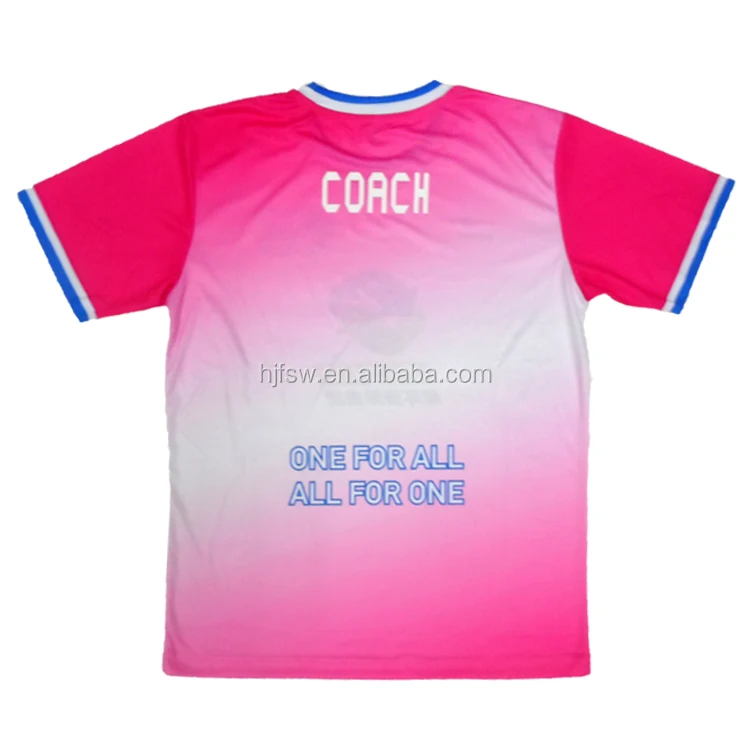 
pink soccer uniforms sublimation football league jerseys for club 