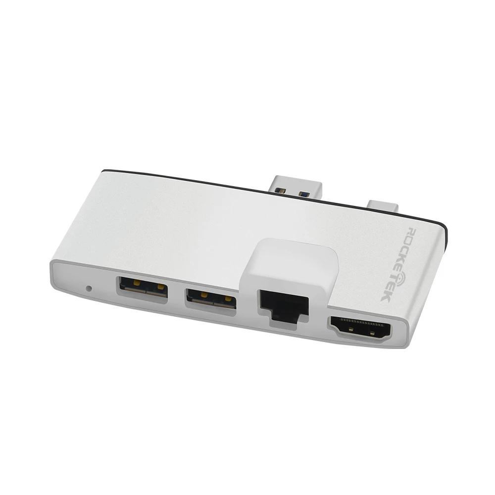 

Mini DisplayPort to HDMI 2-port USB hub with 1 Gigabit Ethernet port