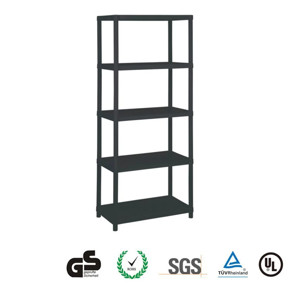 Heavy Duty Plastic Black Shelf Shelving Shelves Strong Rack Racking