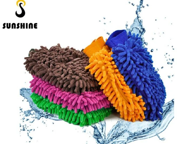 Car Wash Mitt Double Side Premium Chenille Microfiber Ultrasoft