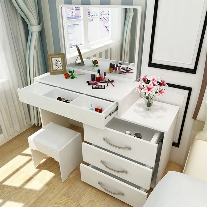 
Factory manufacturer wholesale fashion wooden dressing tables mirror simple dressing tables 