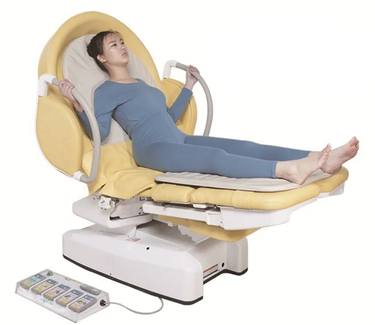 Electric women examination bed in hospital luxury electric obstetric gynecology operation table