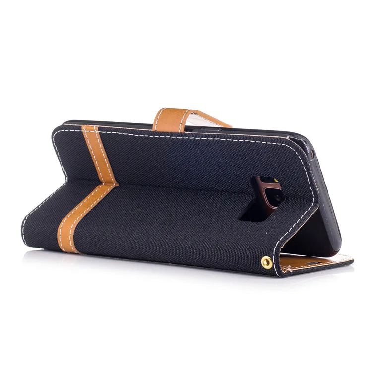 

Denim Jeans PU Leather Flip Case Cover For Samsung Galaxy S8 , Wallet Stand Case For Samsung S8