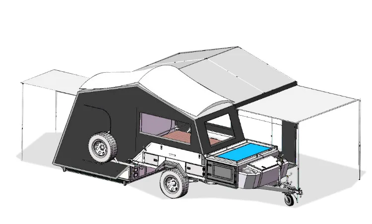 Кемпер из прицепа чертежи