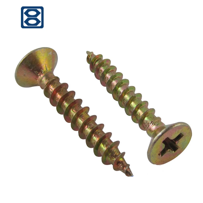 
China plug anchor hardened standard steel to c1022 wood chipboard screw wood zinc screws 