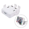 Multifunctional USB Charger 4 USB 6A Wired Sockets Travel Portable Charger Phone Holder for Mobile Phone Charger EU/US/UK Plug