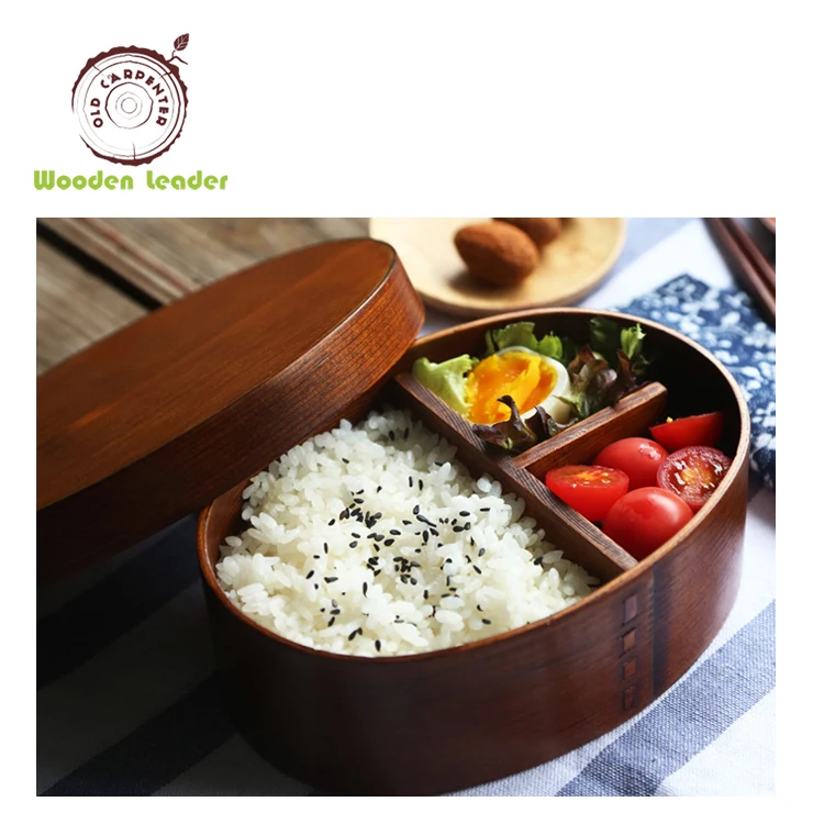 

Eco-friendly Bamboo Wooden Food Lunch container storage Box