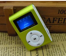 Mini USB Clip Digital LED Light Flash Screen Support 32GB Micro SD TF Card Digital MP3 7 Colors Optional FM Radio Support For
