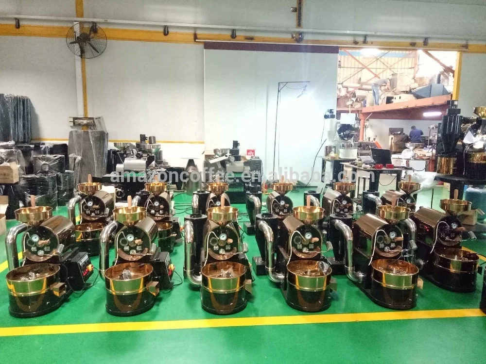 
Dalian Amazon commercial industrial coffee bean roaster/roasting machine 1kg 1.5kg 2kg 3kg 6kg for sale 