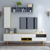 Modern Design Living Room TV cabinet Set, Multifunction TV Bench Unit Wooden TV Stand coffee table combination furniture