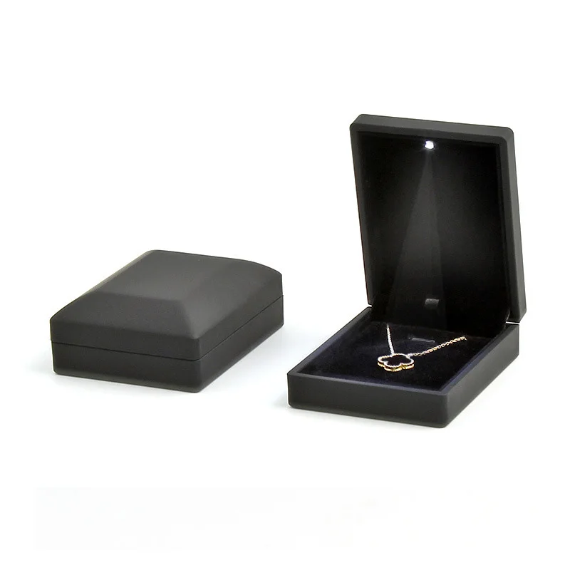 

wholesale and retail led light jewelry necklace box luxury jewelry box, Standard