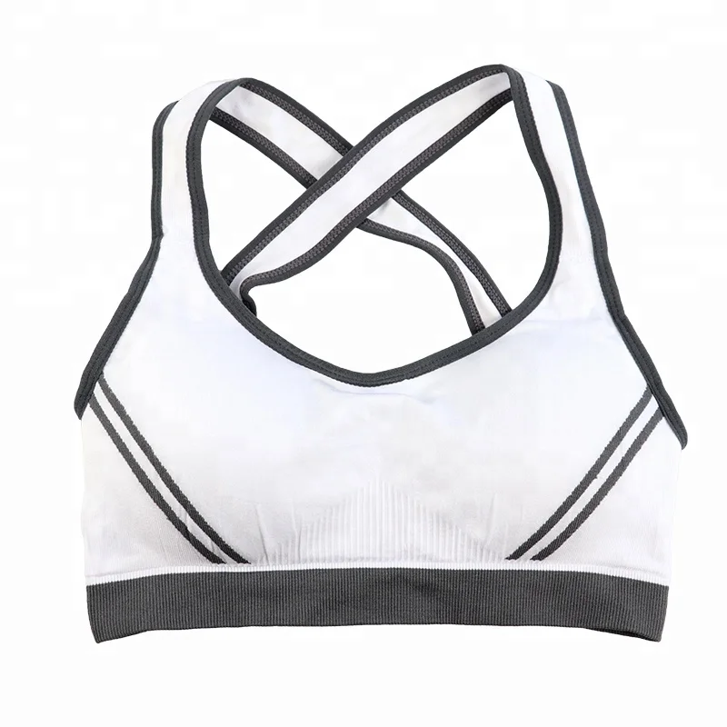 

Thick Padded Bra Women Thin Padded Bra Backcross Athletic Slim Vest Gym Fitness Sports Yoga Stretch Cheap Padded Bra, Black,white,