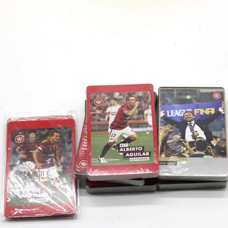 High Quality Playing Card Custom Paper Game Card Printing Famous Soccer 