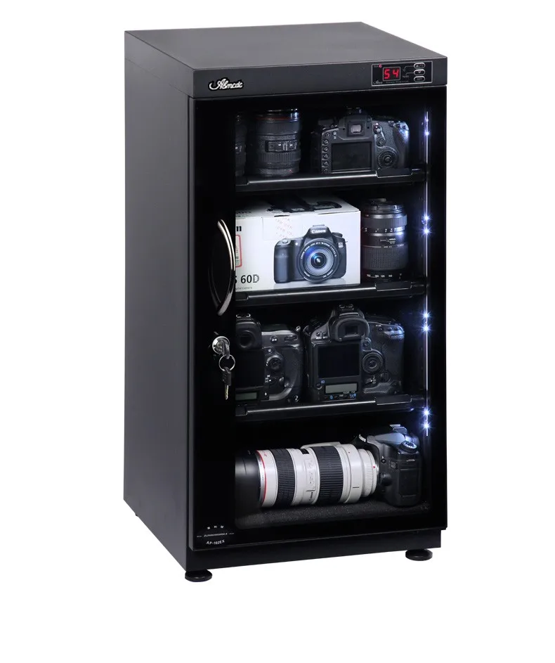 
100L wonderful electronic drying age storage box camera digi cabi humidity control dry cabinet 