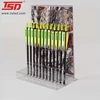 archery aluminum arrows acrylic displays stand counter top with graphic channel