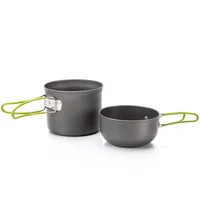 

Outdoor Camping Cooker Pots Travel Hiking non stick cookware set
