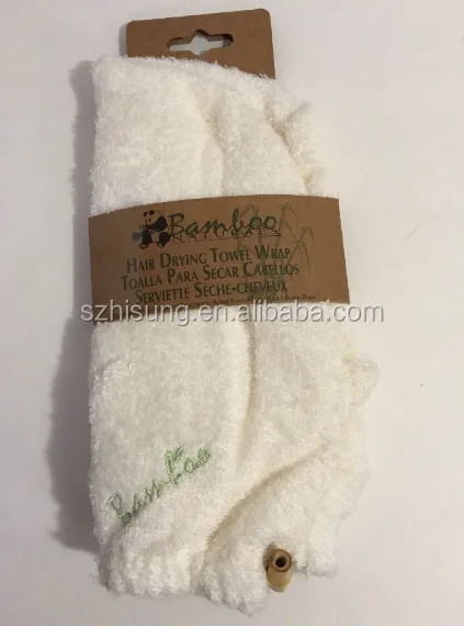 Natural Bamboo Turbi Twist Hair Towel With Personalized Logo Buy