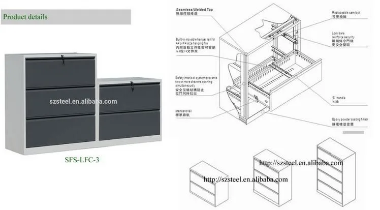 Muebles De Oficina Debajo De Escritorio,Pedestal Móvil,2 Cajones